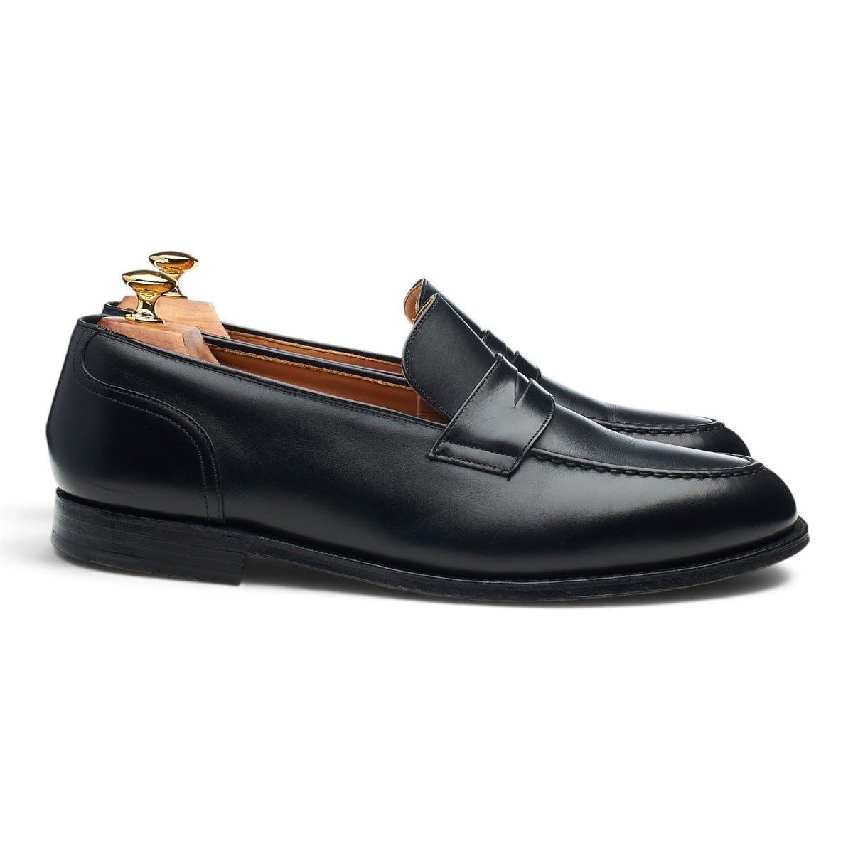 'Salisbury' Black Leather Loafers UK 11 G