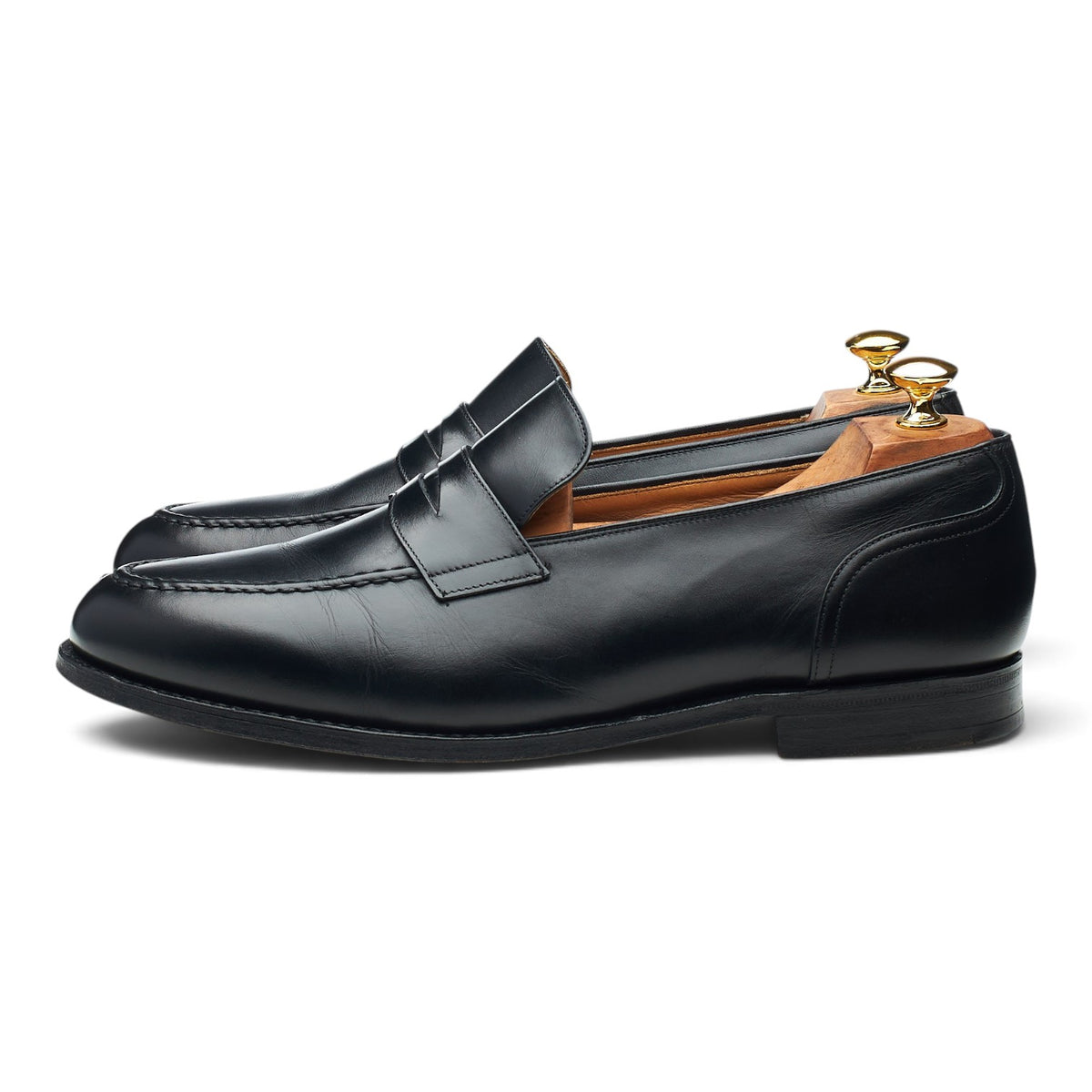 'Salisbury' Black Leather Loafers UK 11 G