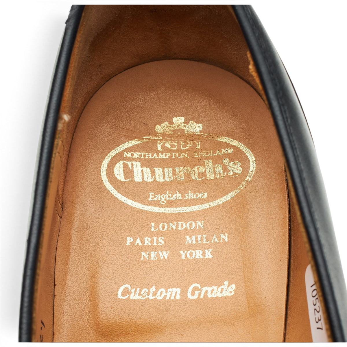 'Salisbury' Black Leather Loafers UK 11 G