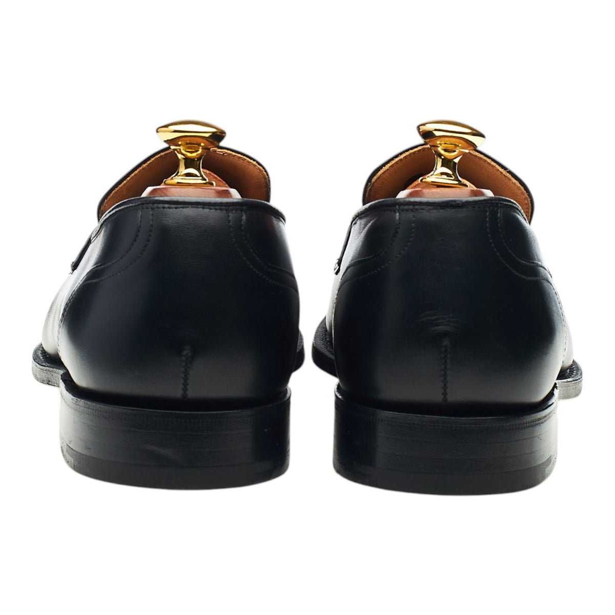 'Gerard' Black Leather Loafers UK 7 F