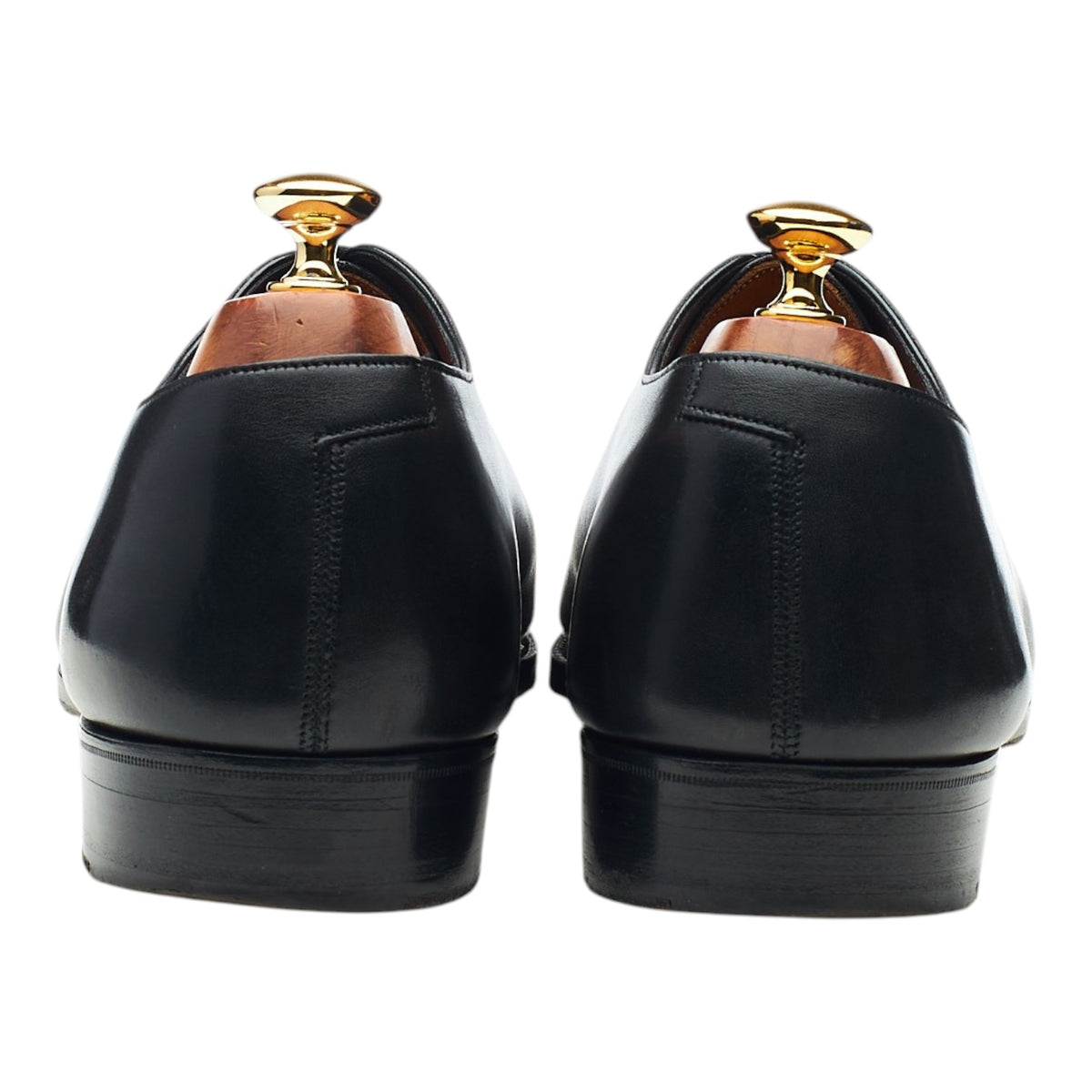 'Sinatra' Black Leather Wholecut Oxford UK 10 E