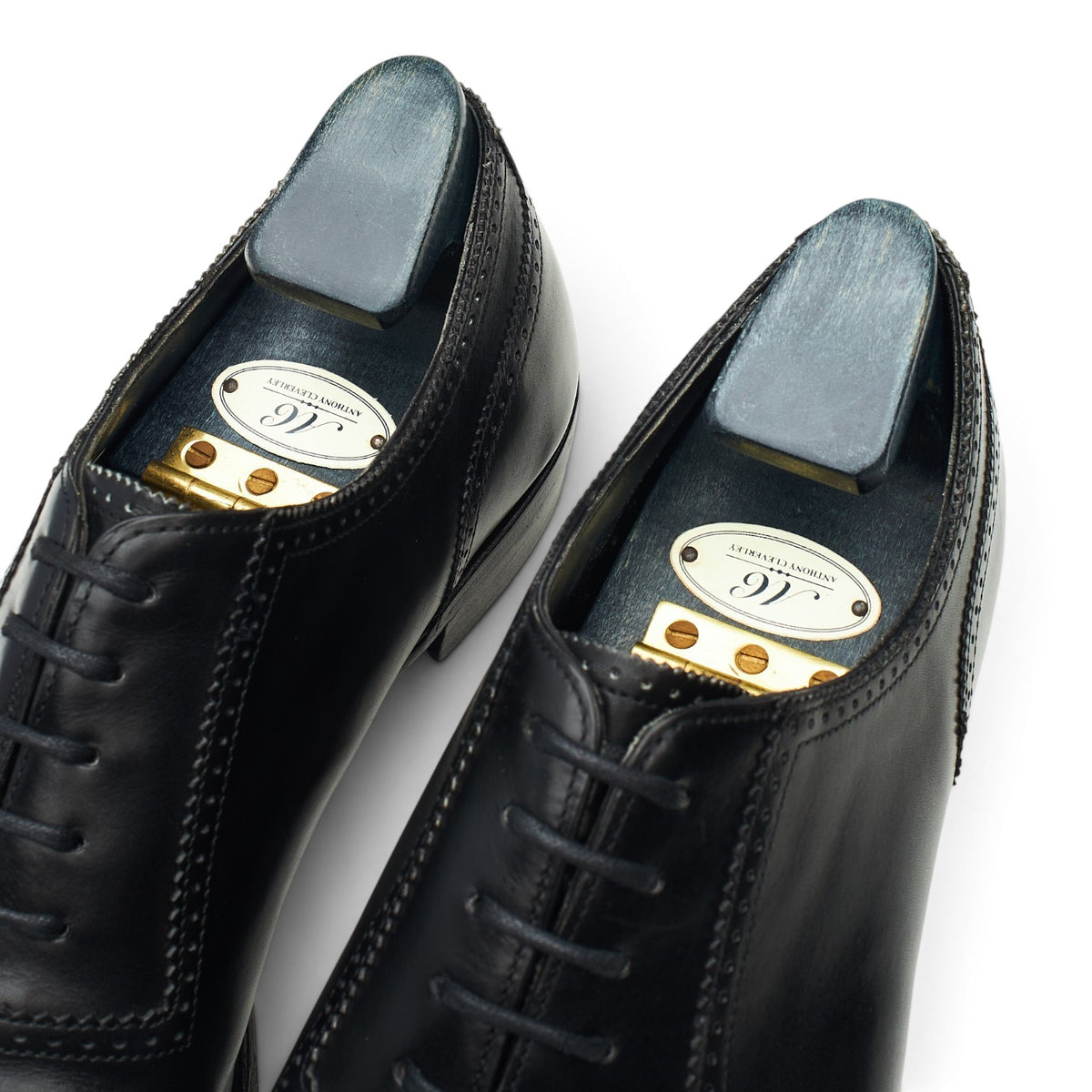 'Cameron' Black Leather Oxford UK 7.5 E