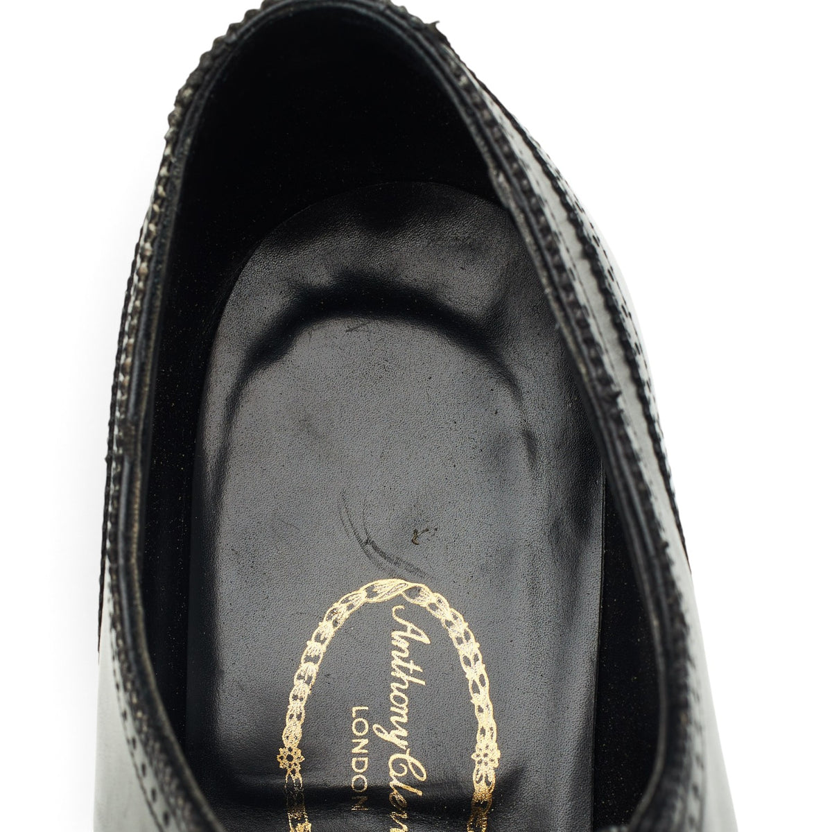 'Cameron' Black Leather Oxford UK 7.5 E