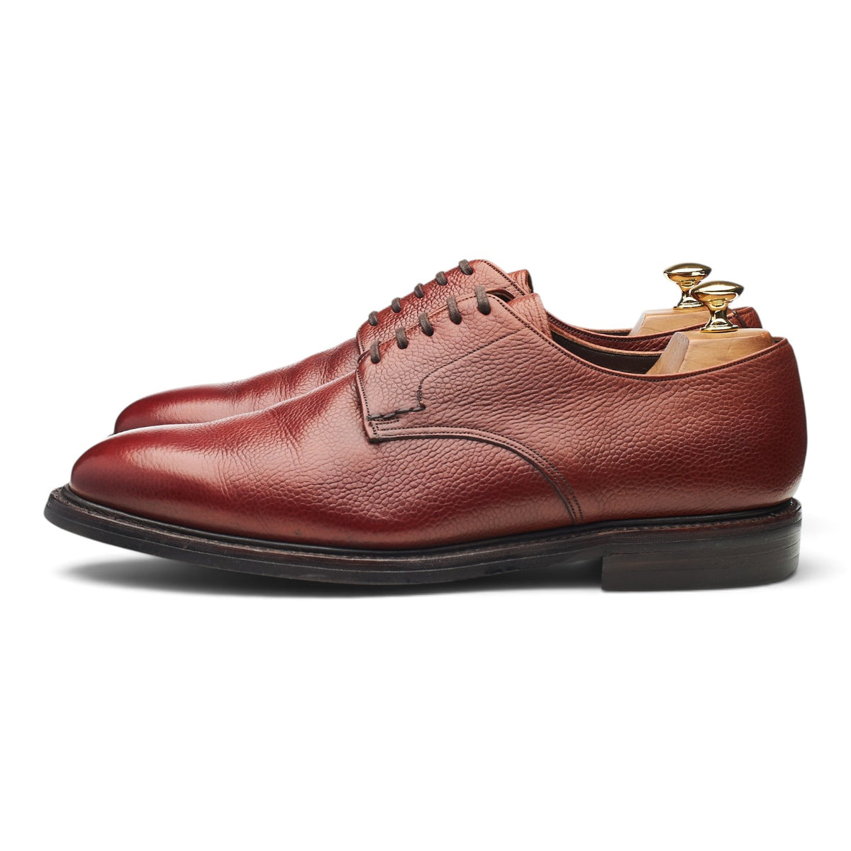 Tan Brown Leather Derby UK 10.5 G