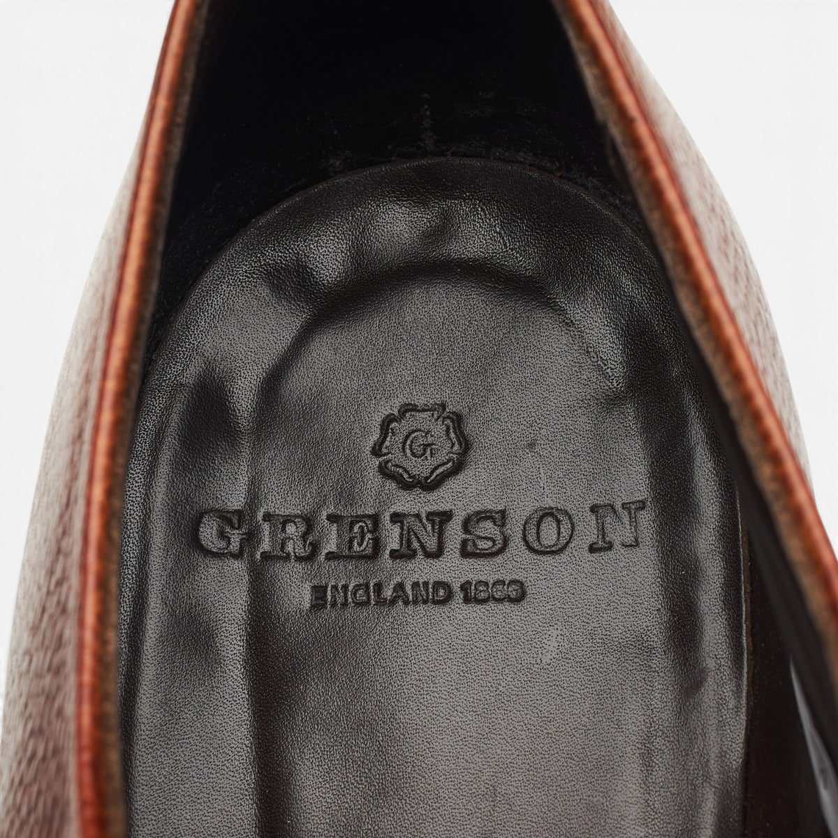 Tan Brown Leather Derby UK 10.5 G