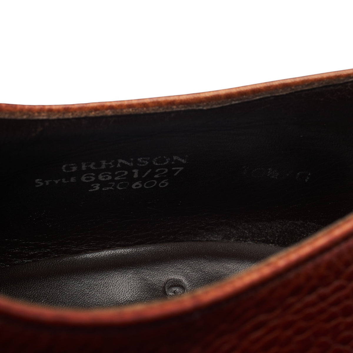 Tan Brown Leather Derby UK 10.5 G