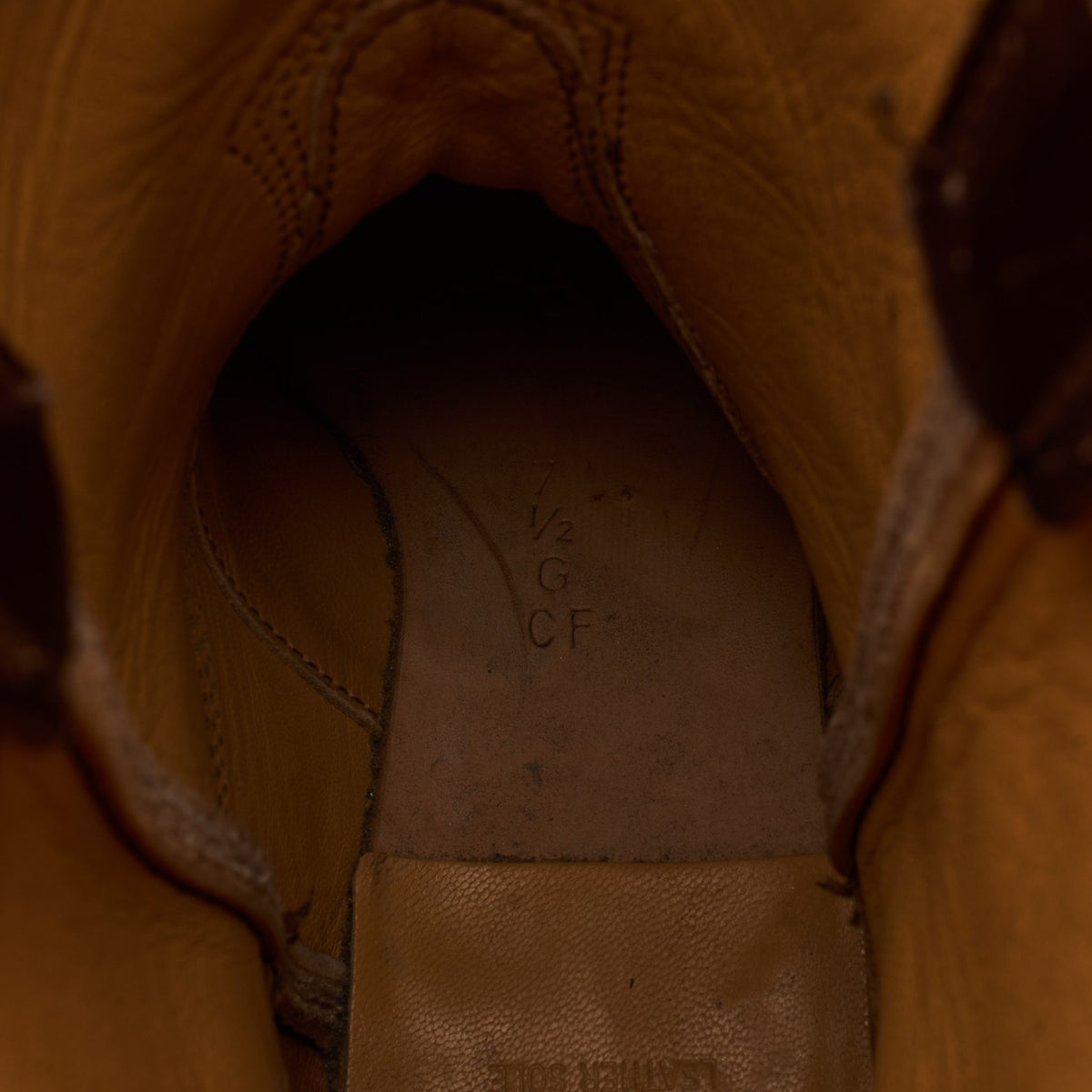 Brown Leather Pull On Boots UK 7.5 G