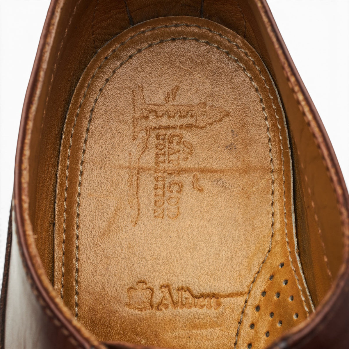 'H946' Brown Leather Moc Toe Derby UK 10.5 US 11.5 D