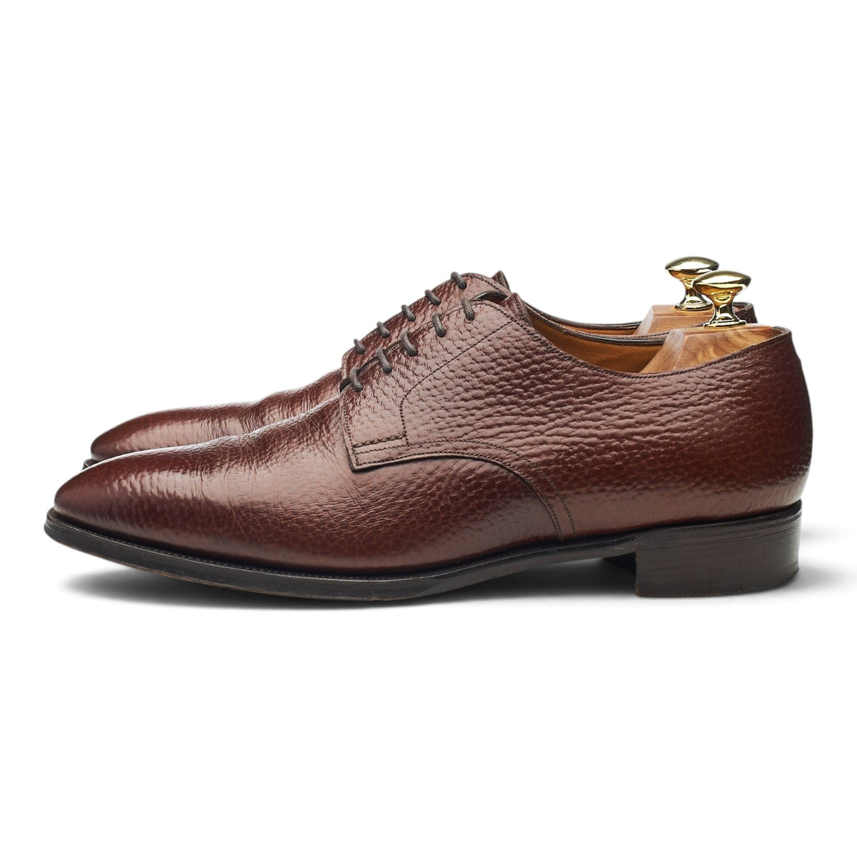 'Wells' Brown Leather Derby UK 8 E