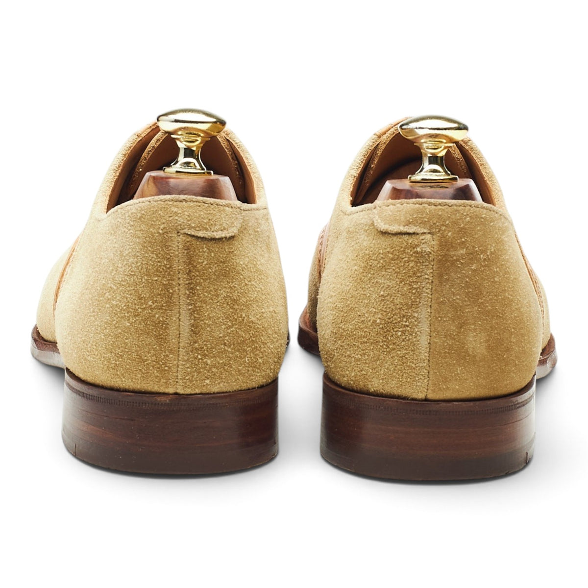 Peal & Co Beige Suede Saddle Oxford UK 7.5 US 8.5 D