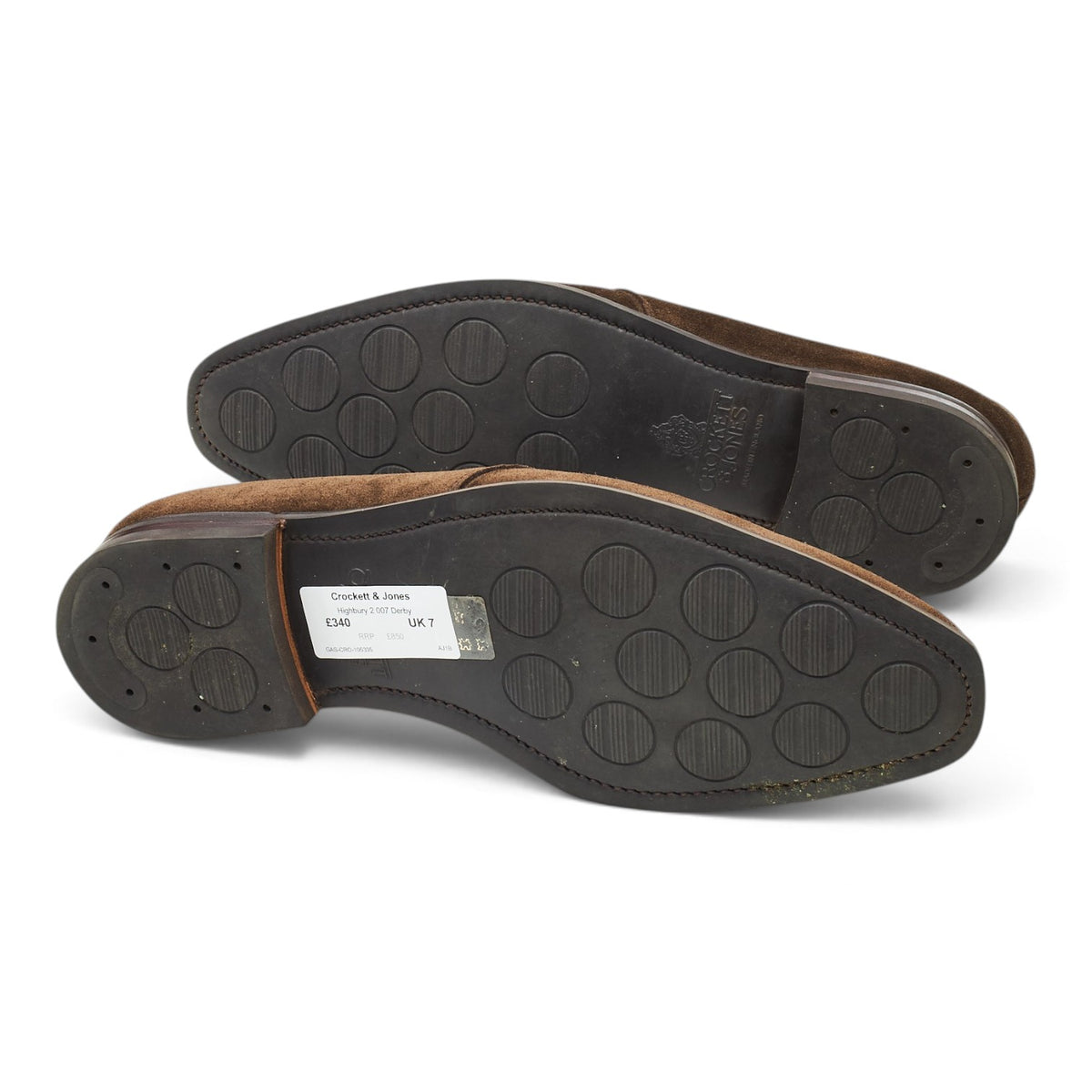 'Highbury 2 007' Dark Brown Suede Derby UK 7 E