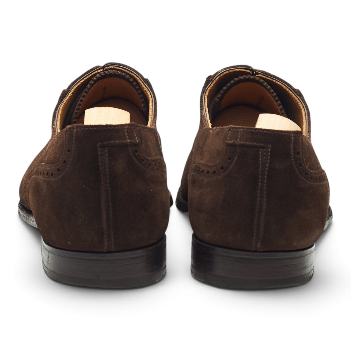 'Adam' Dark Brown Suede Oxford Brogues UK 10 E