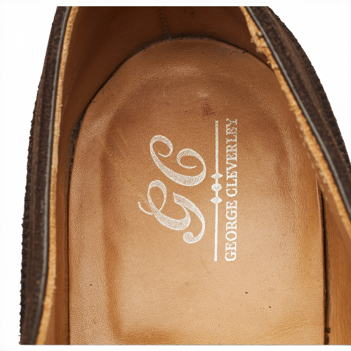'Adam' Dark Brown Suede Oxford Brogues UK 10 E