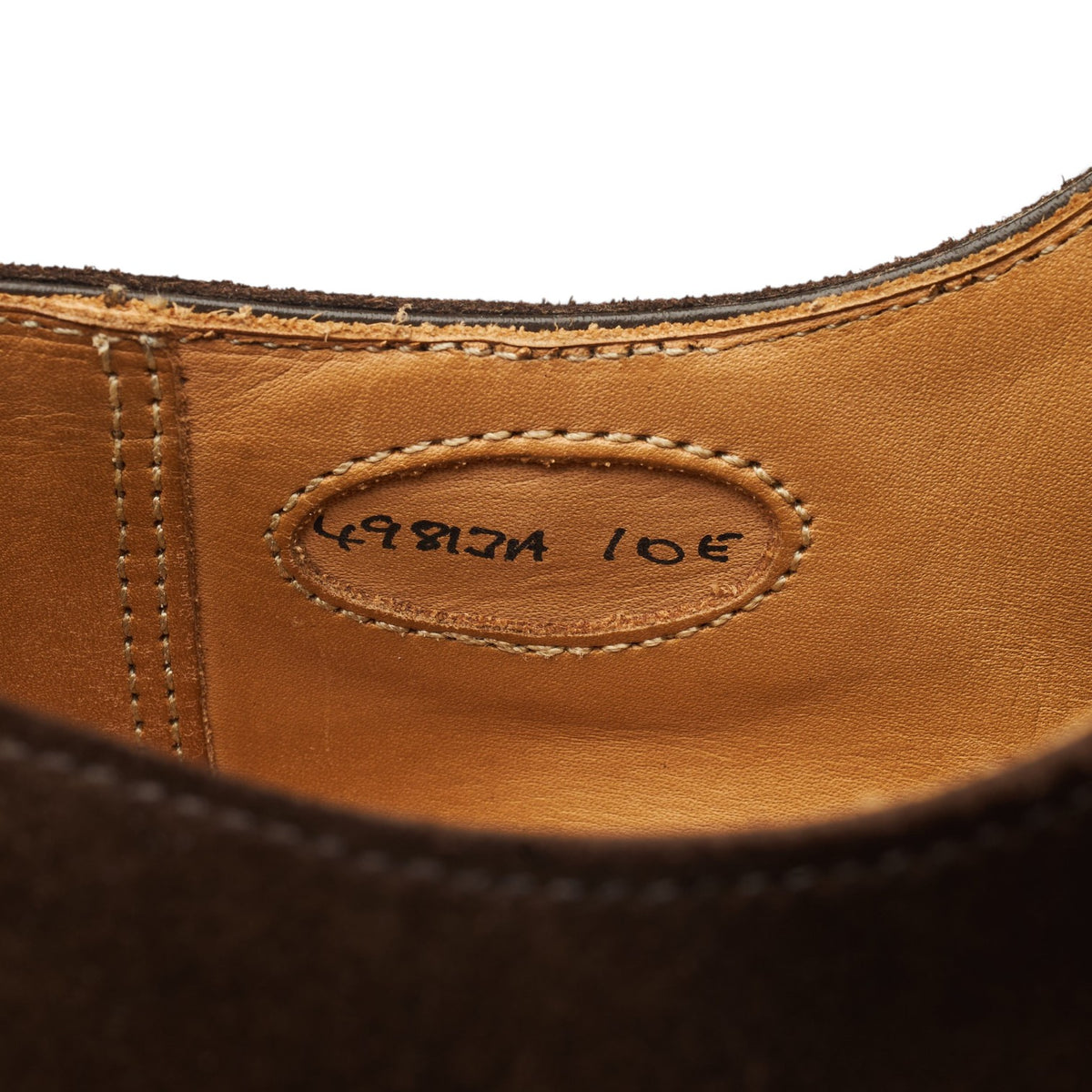 'Adam' Dark Brown Suede Oxford Brogues UK 10 E