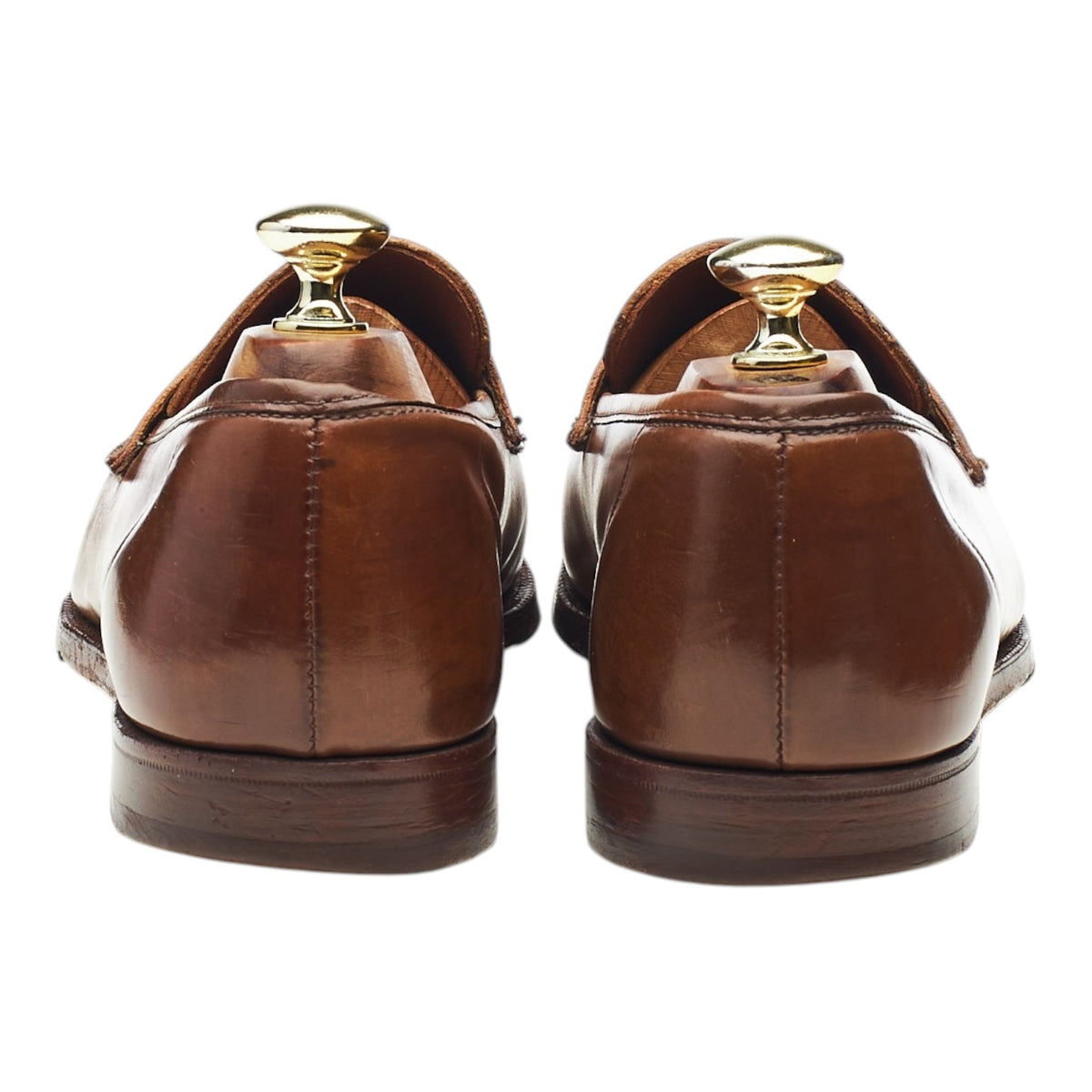 'Harvard 2' Whisky Brown Cordovan Leather Loafers UK 8 E