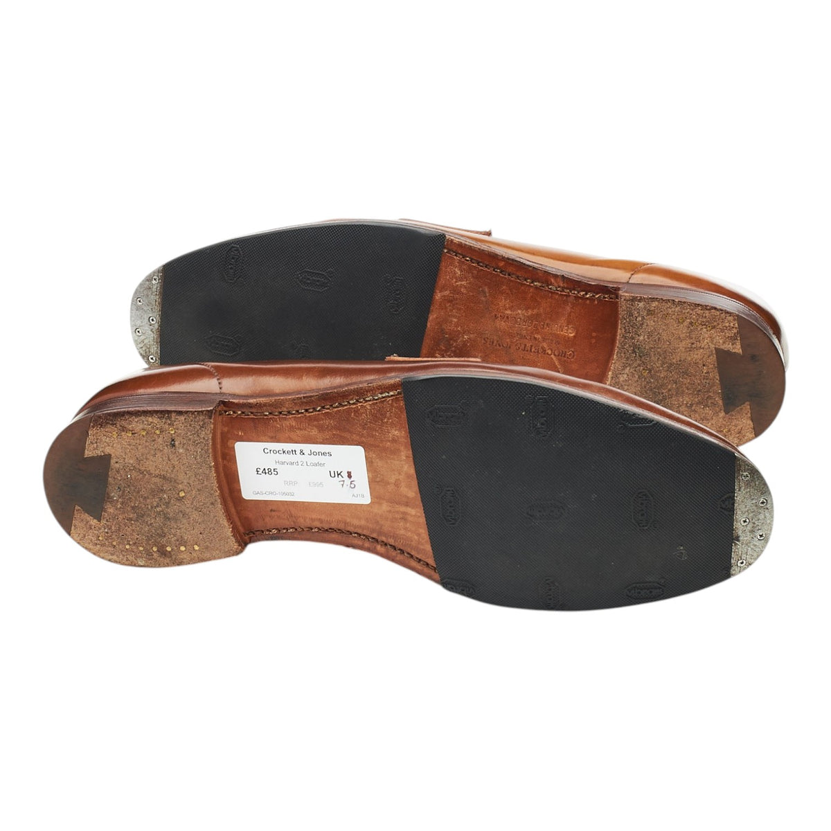 'Harvard 2' Whisky Brown Cordovan Leather Loafers UK 8 E
