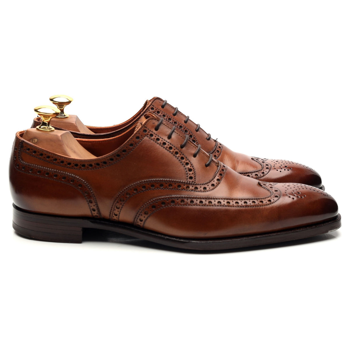 &#39;Fairford&#39; Brown Leather Oxford Brogues UK 6.5 E