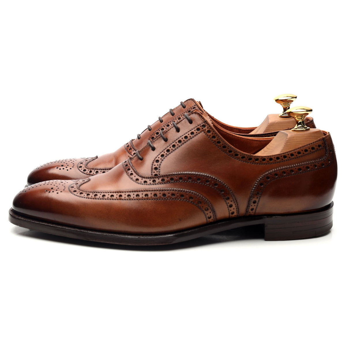 &#39;Fairford&#39; Brown Leather Oxford Brogues UK 6.5 E