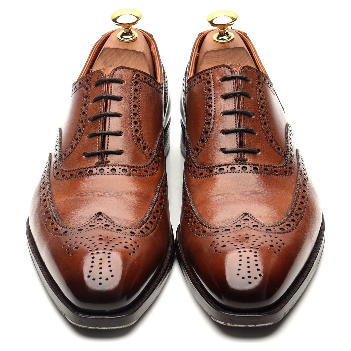 &#39;Fairford&#39; Brown Leather Oxford Brogues UK 6.5 E