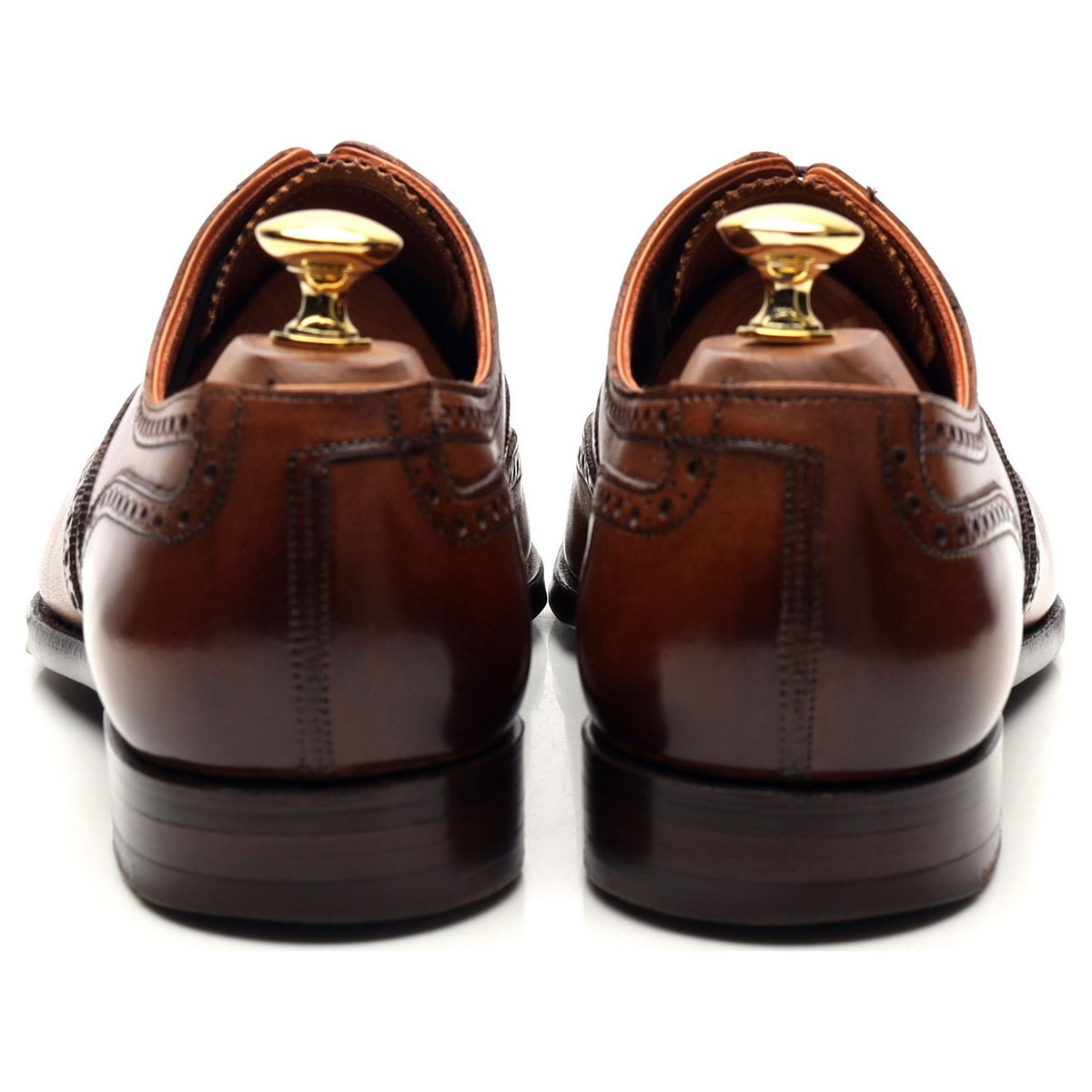 &#39;Fairford&#39; Brown Leather Oxford Brogues UK 6.5 E