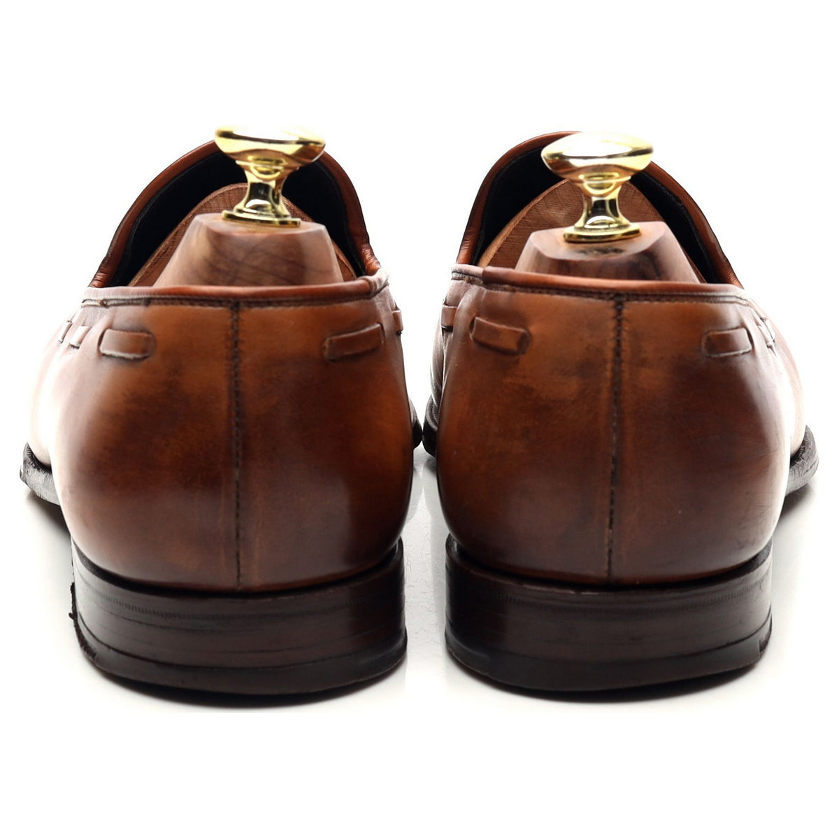 Ltd. Edition &#39;Cavendish 2&#39; Tan Brown Leather Tassel Loafers UK 7.5 E