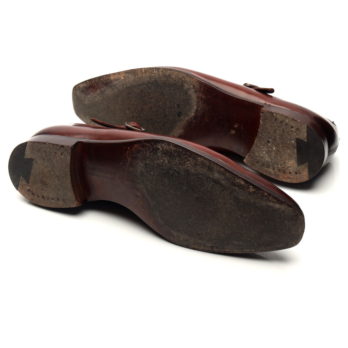 &#39;Winston&#39; Brown Leather Monk Strap UK 7.5 E