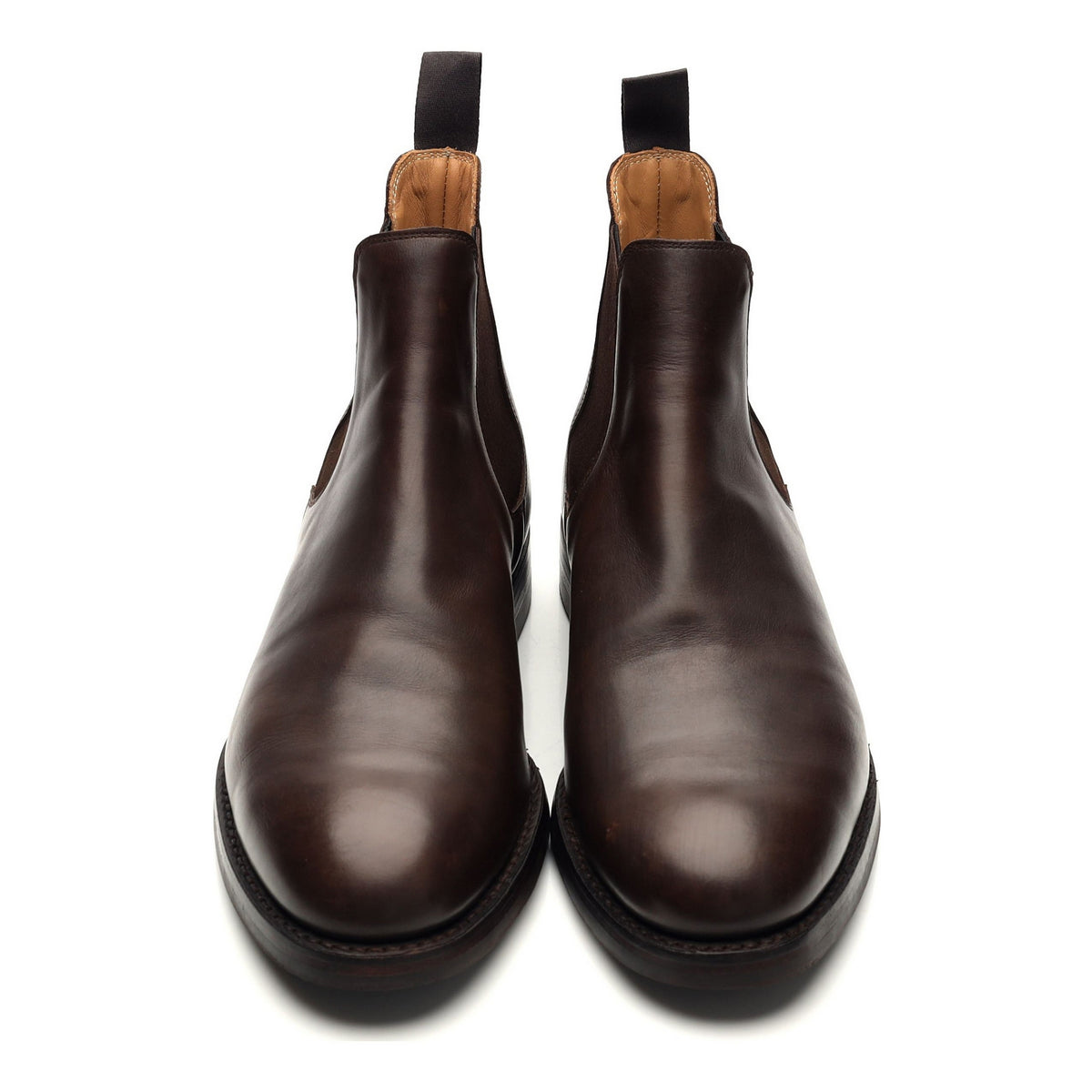 'Chelsea 5' Dark Brown Leather Chelsea Boots UK 8.5 E