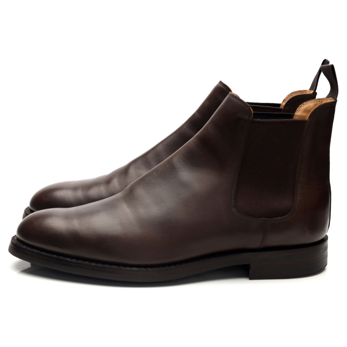 'Chelsea 5' Dark Brown Leather Chelsea Boots UK 8.5 E