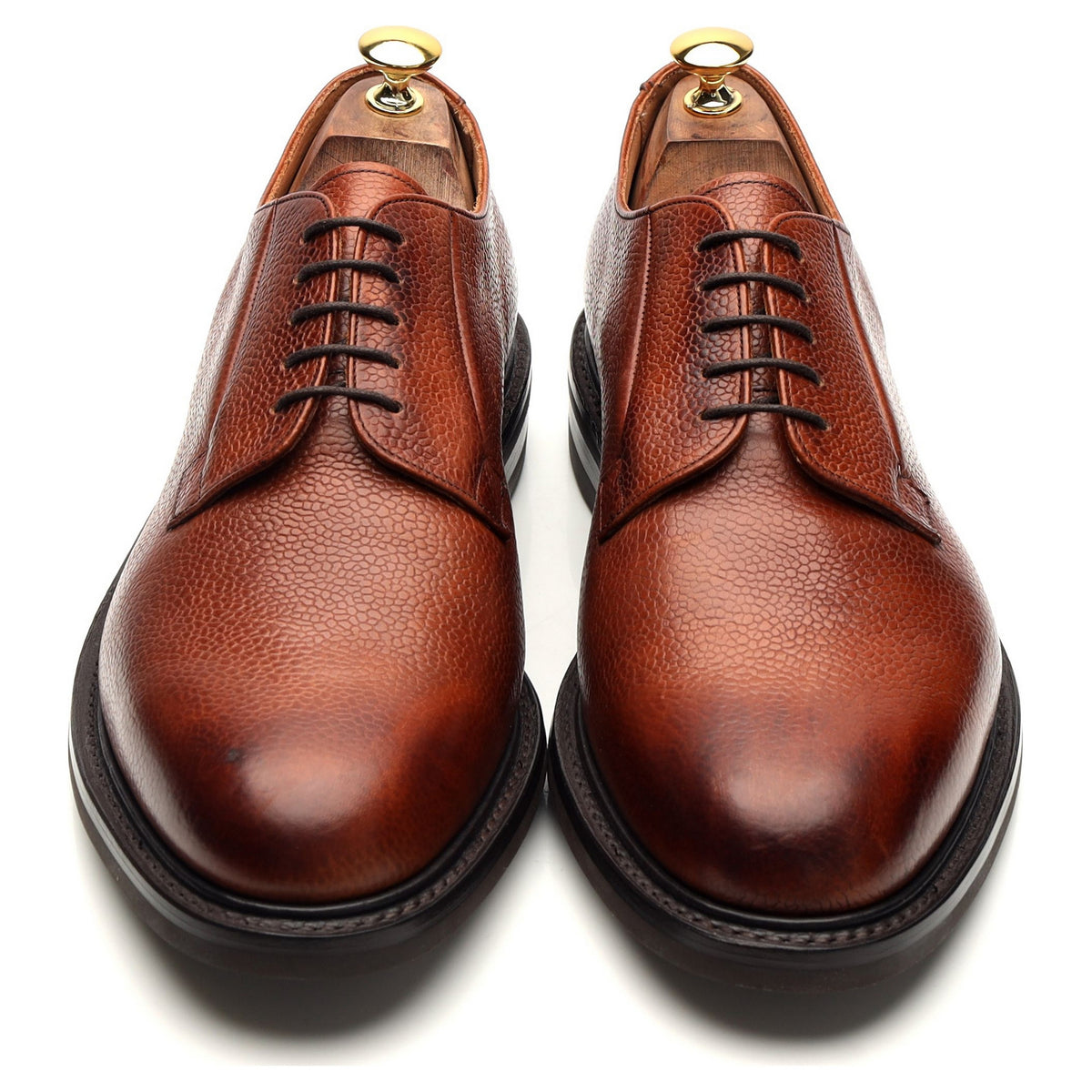 Shipton &amp; Heneage &#39;Deal&#39; Tan Brown Grain Leather Derby UK 11 F