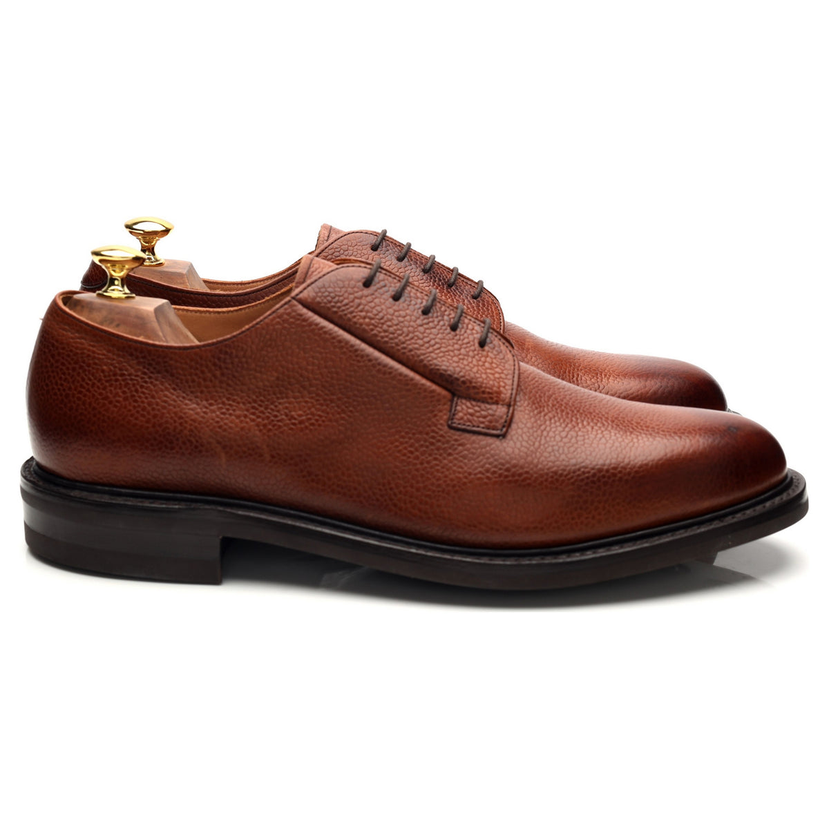 Shipton &amp; Heneage &#39;Deal&#39; Tan Brown Grain Leather Derby UK 11 F