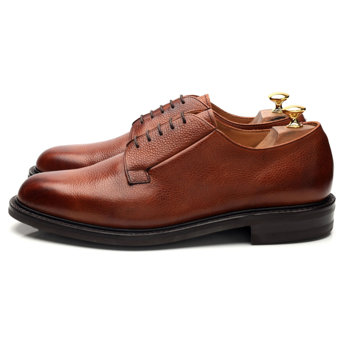 Shipton &amp; Heneage &#39;Deal&#39; Tan Brown Grain Leather Derby UK 11 F