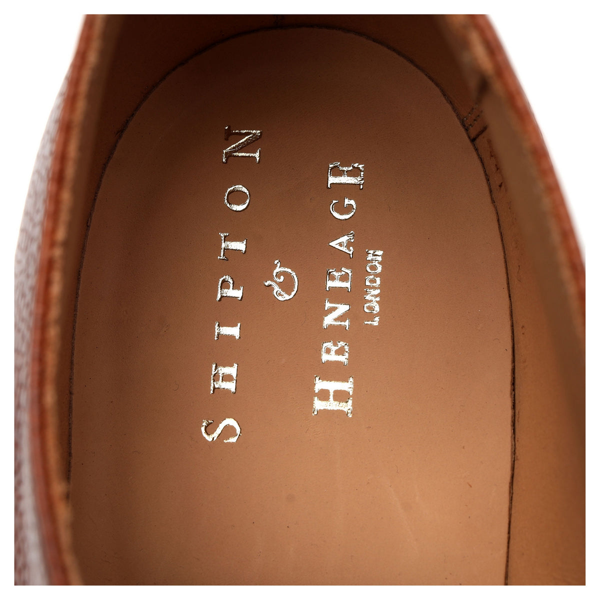 Shipton &amp; Heneage &#39;Deal&#39; Tan Brown Grain Leather Derby UK 11 F