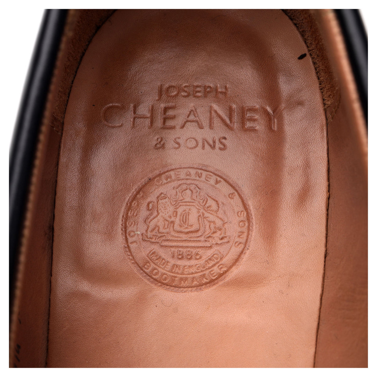 &#39;Cannon&#39; Black Leather Penny Loafers UK 10.5 G