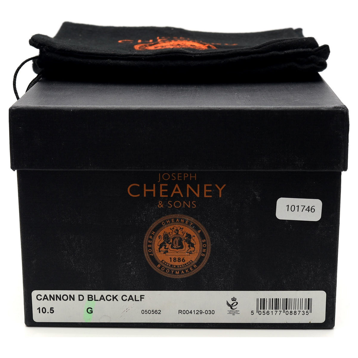 &#39;Cannon&#39; Black Leather Penny Loafers UK 10.5 G