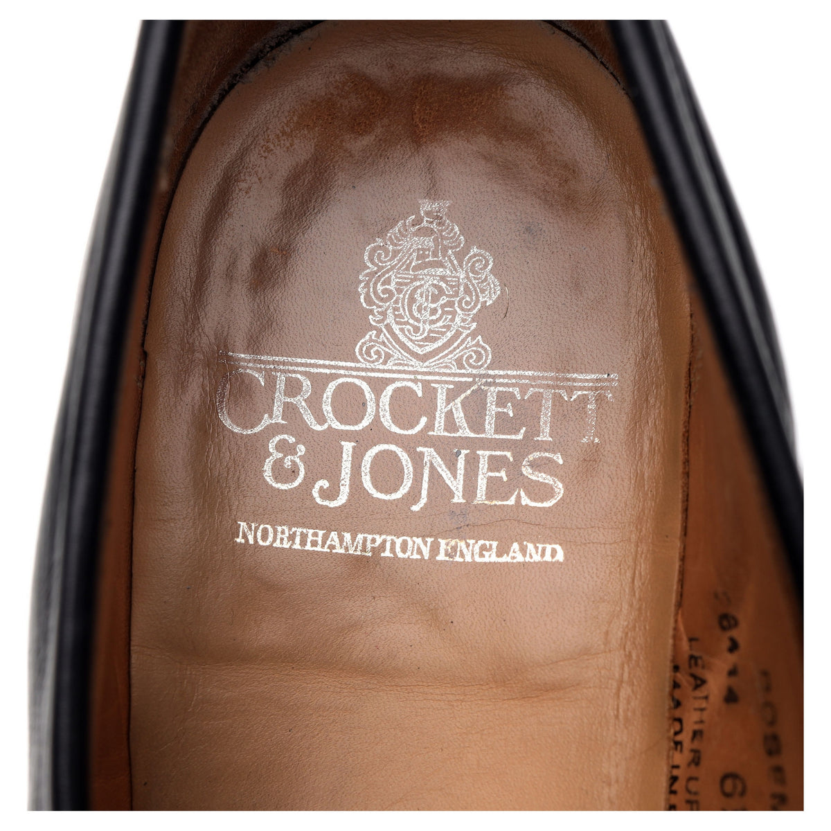 &#39;Rosemount&#39; Black Grain Leather Loafers UK 6.5 E