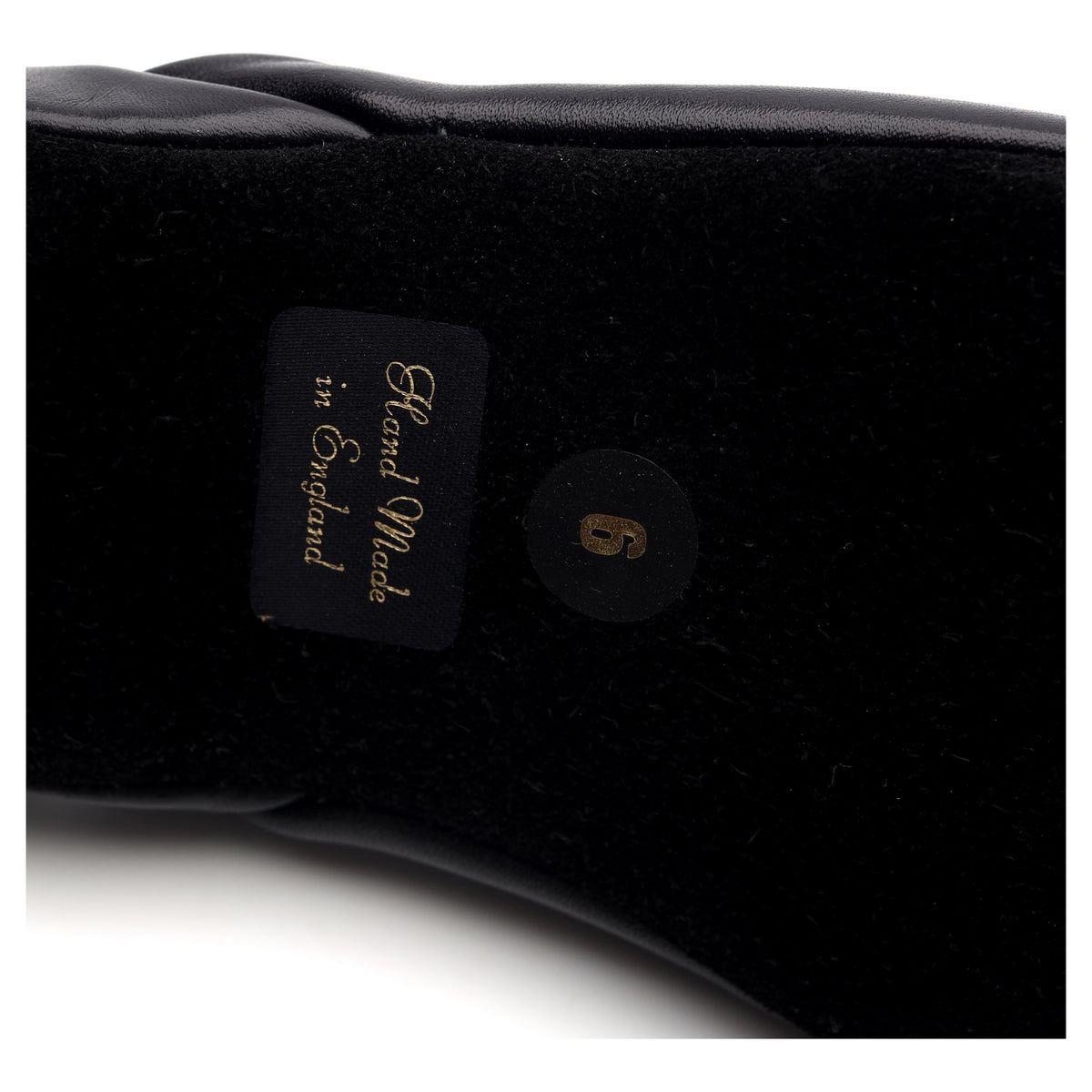 &#39;Ritz&#39; Black Leather House Slippers UK 6 E
