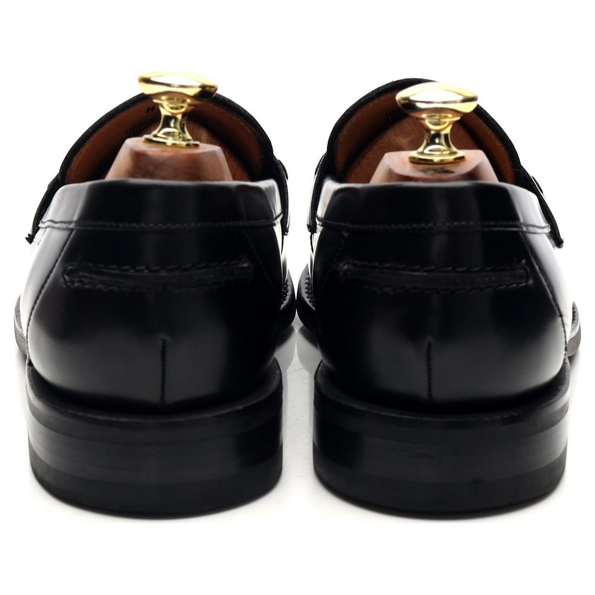 &#39;356&#39; Black Leather Loafers UK 7.5 F