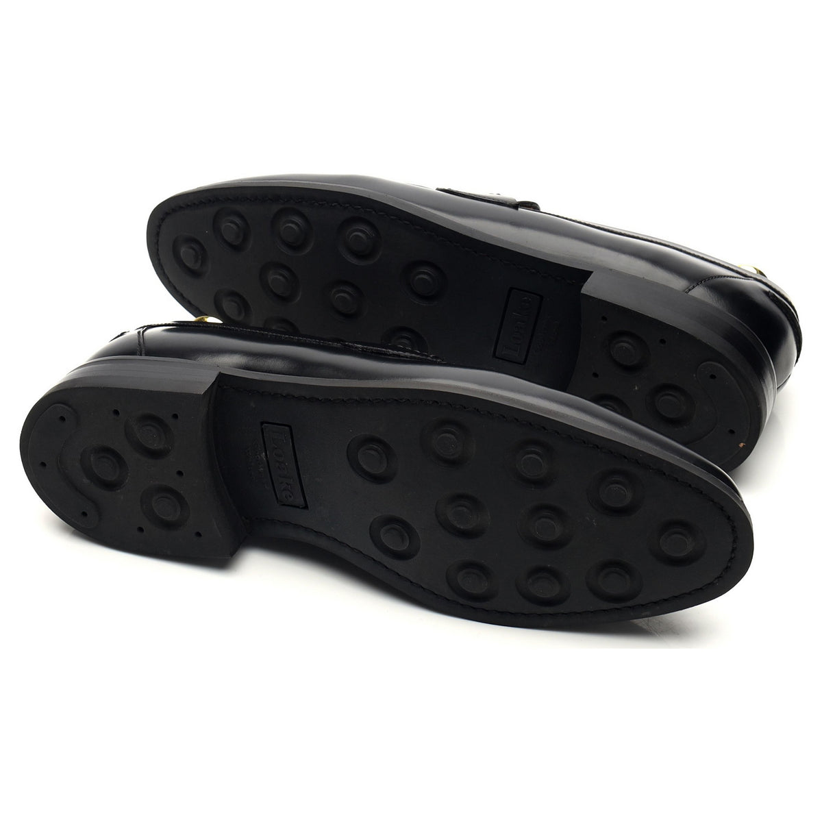 &#39;356&#39; Black Leather Loafers UK 7.5 F