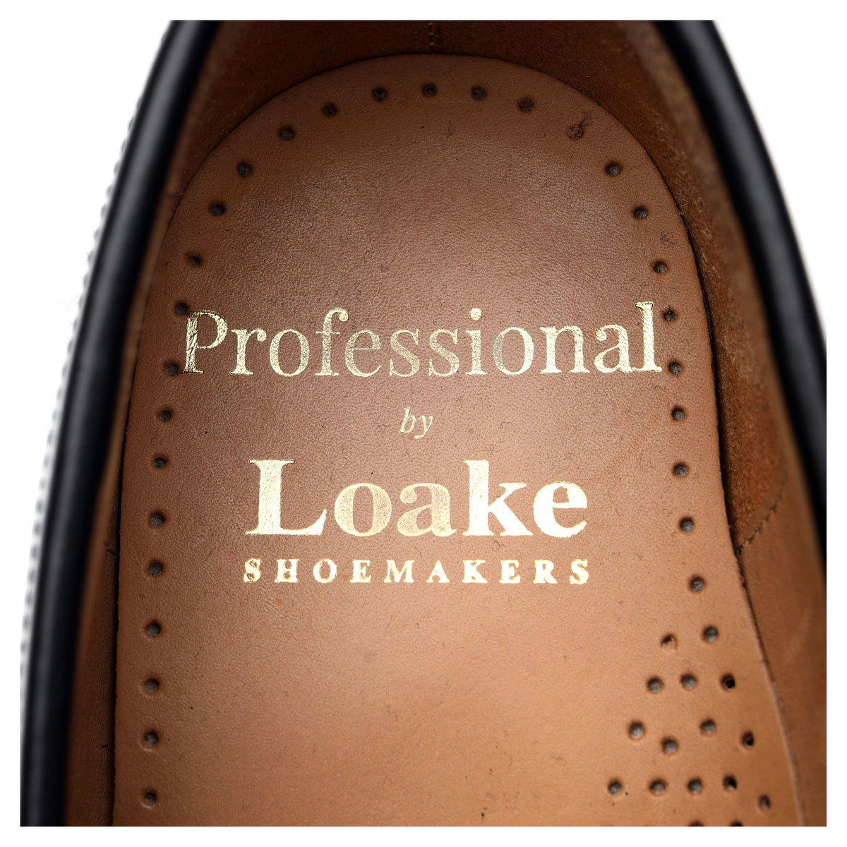 &#39;356&#39; Black Leather Loafers UK 7.5 F