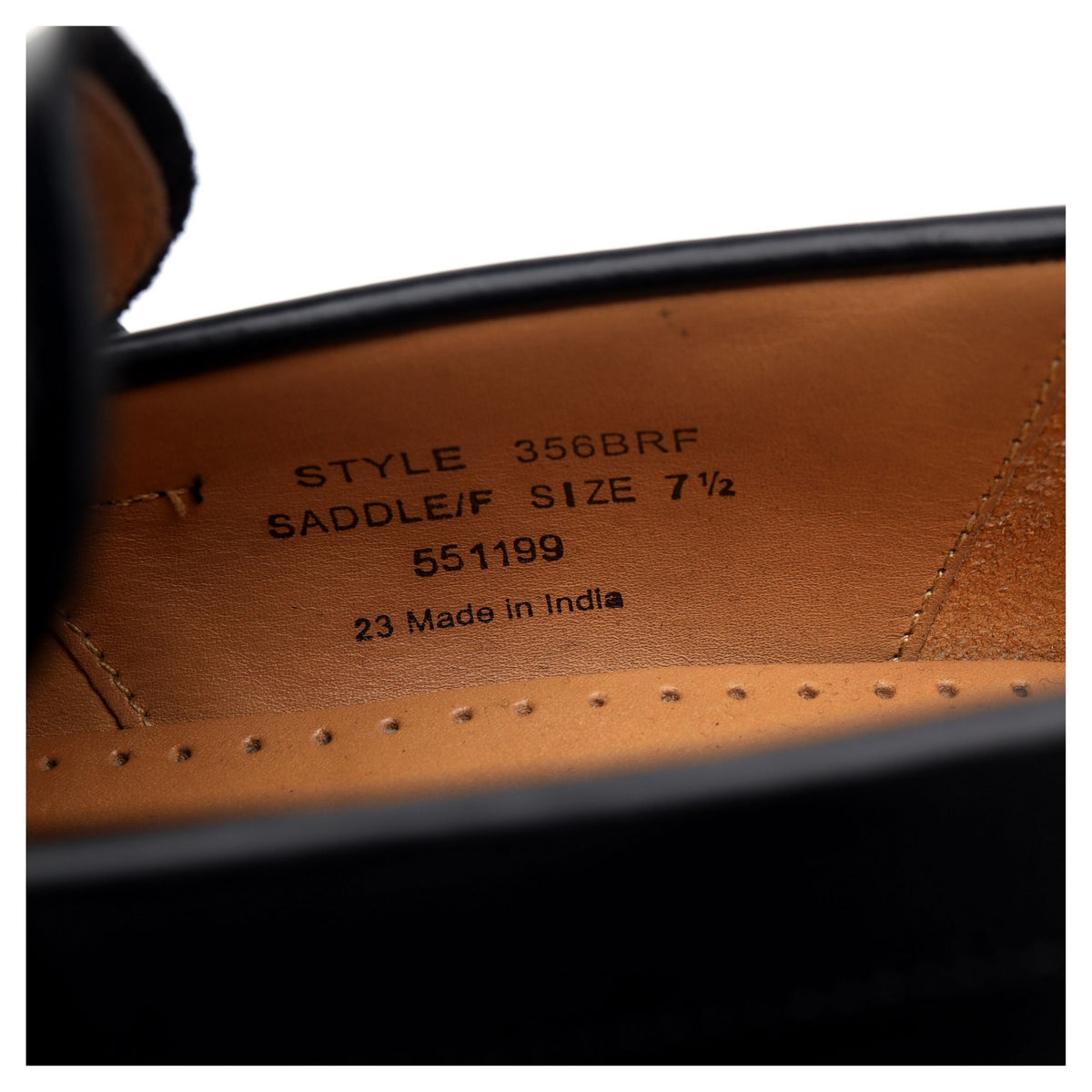 &#39;356&#39; Black Leather Loafers UK 7.5 F