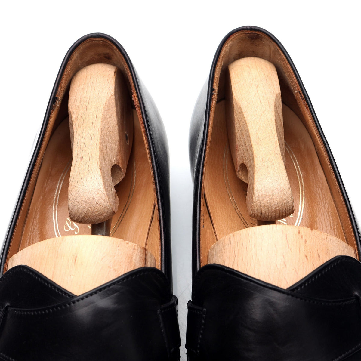 &#39;Matthew&#39; Black Leather Butterfly Loafers UK 8 E