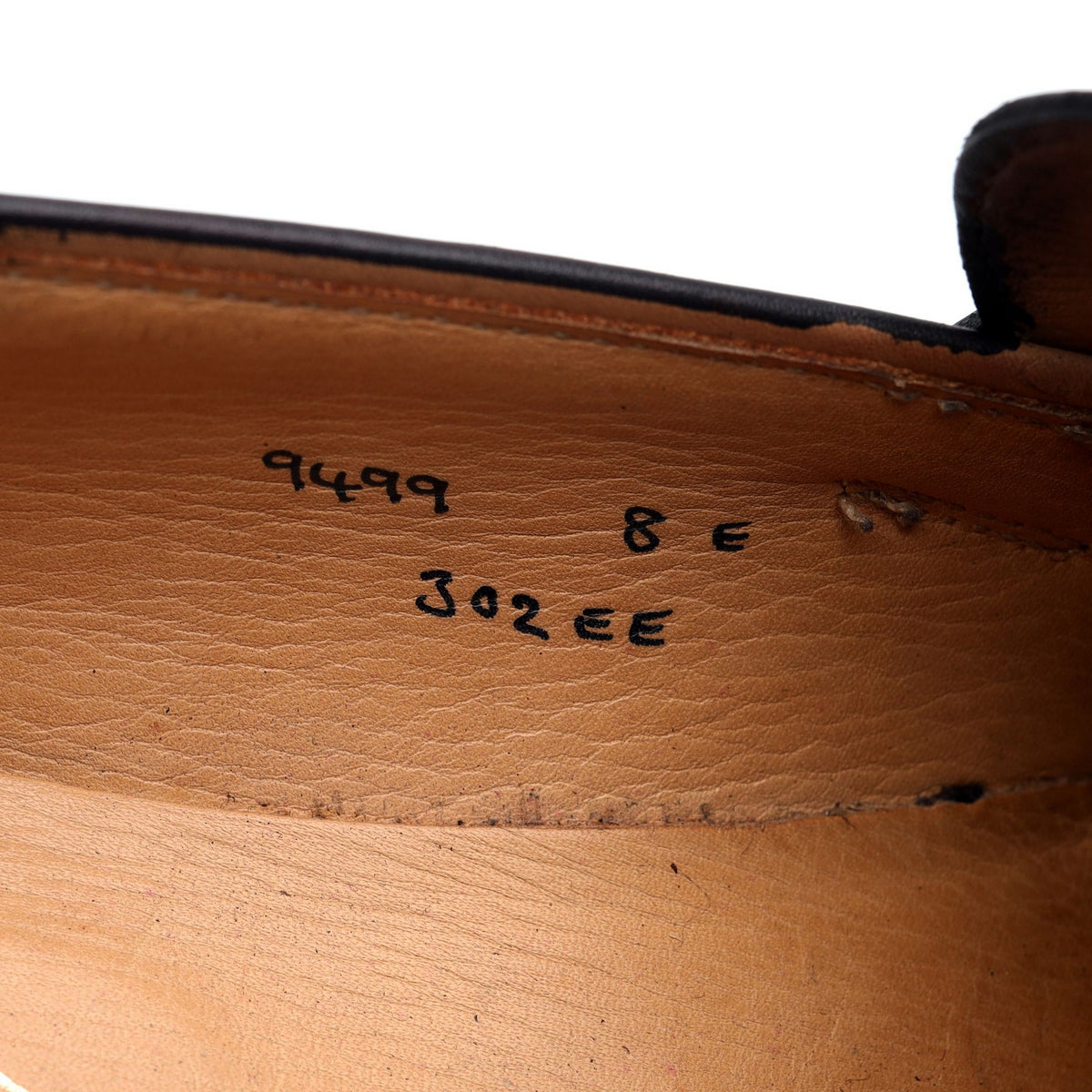 &#39;Matthew&#39; Black Leather Butterfly Loafers UK 8 E