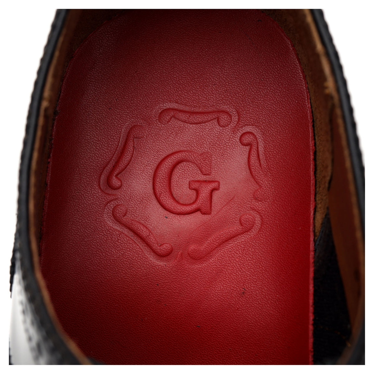 &#39;Dylan&#39; Black Leather Oxford Brogues UK 7 F
