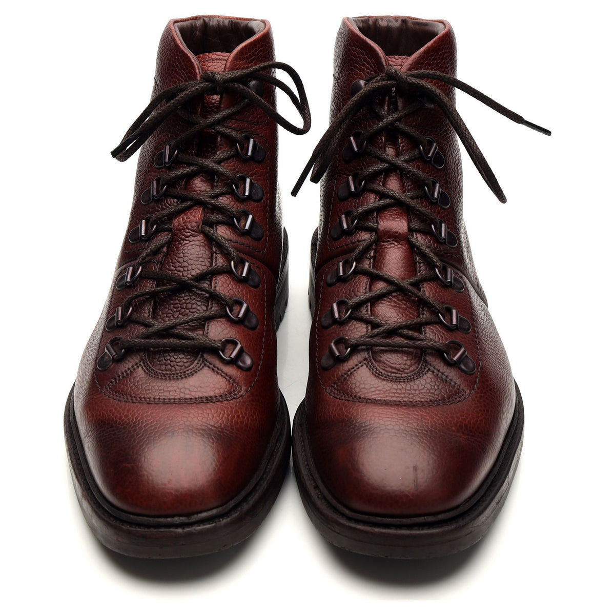 1880 &#39;Hiker&#39; Oxblood Grain Leather Boots UK 8 F