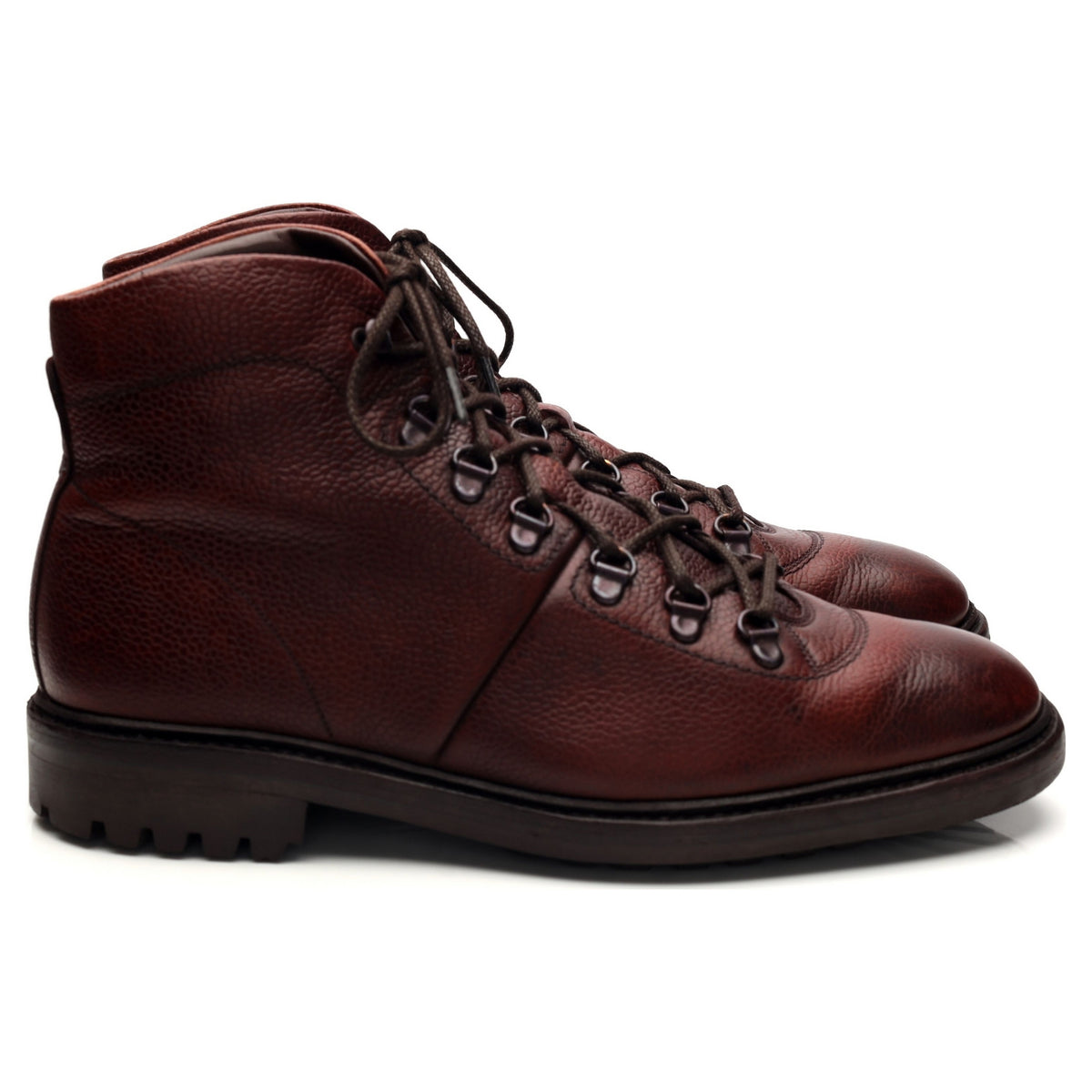 1880 &#39;Hiker&#39; Oxblood Grain Leather Boots UK 8 F