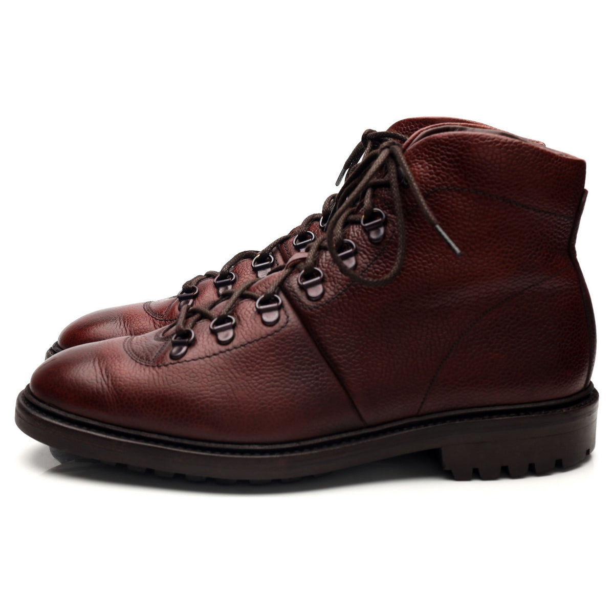 1880 &#39;Hiker&#39; Oxblood Grain Leather Boots UK 8 F