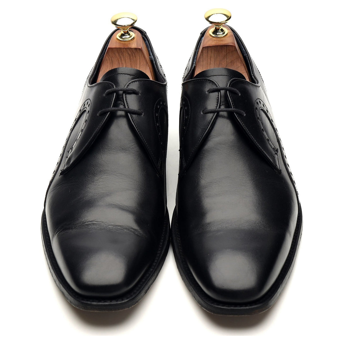 &#39;Orlando&#39; Black Leather Derby UK 7.5 F