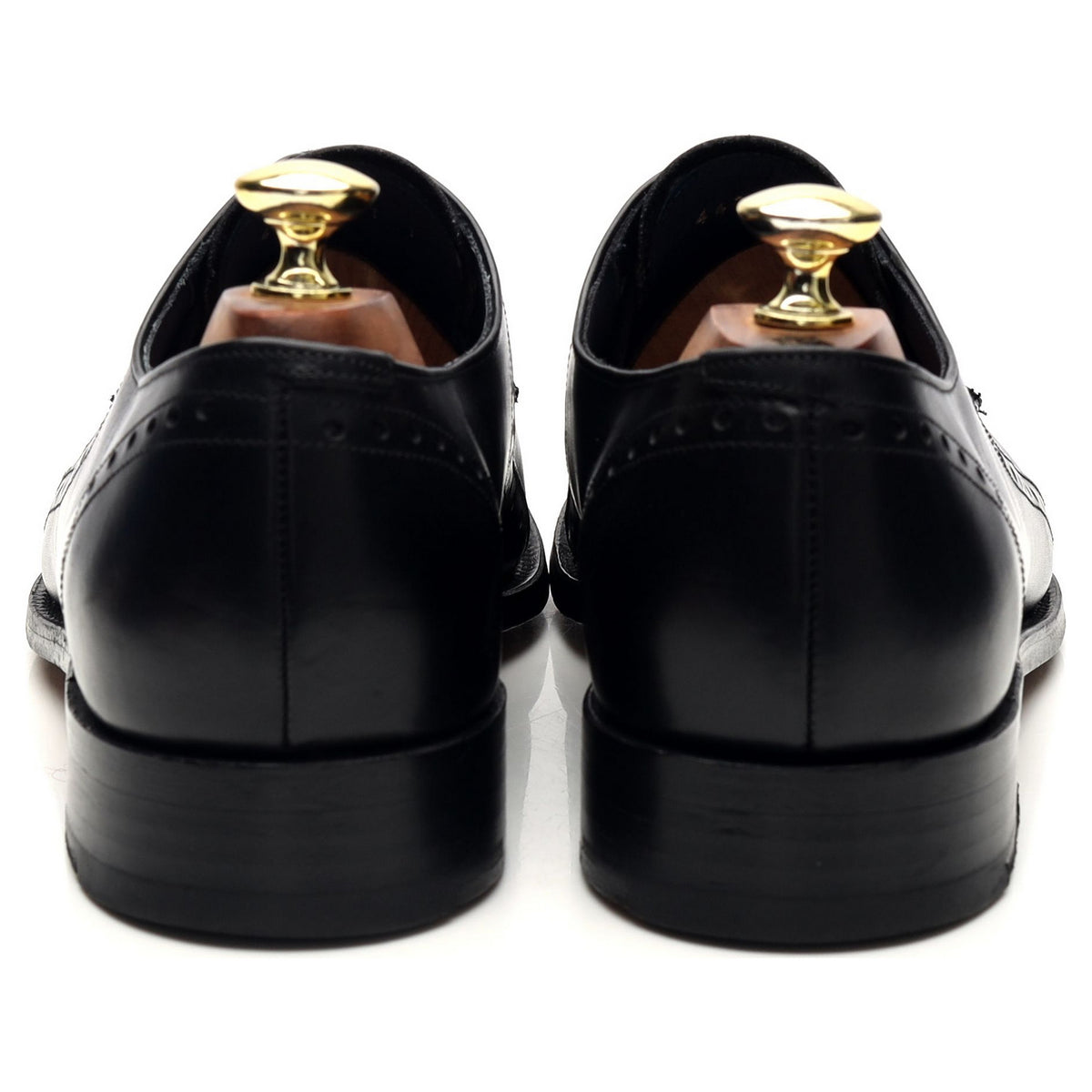 &#39;Orlando&#39; Black Leather Derby UK 7.5 F