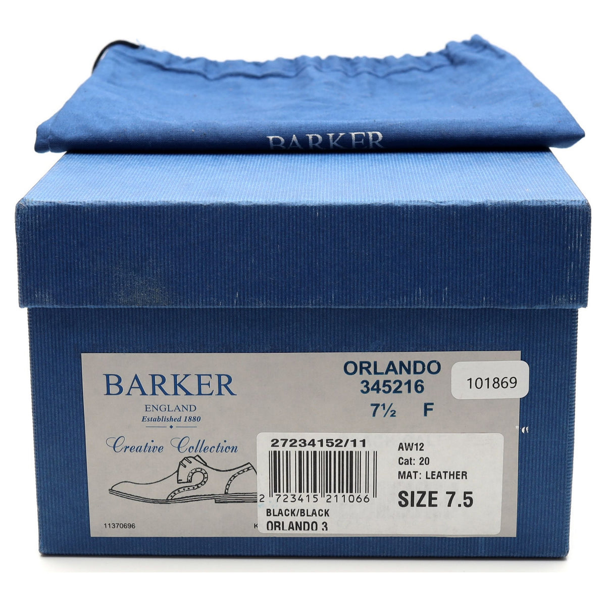 &#39;Orlando&#39; Black Leather Derby UK 7.5 F