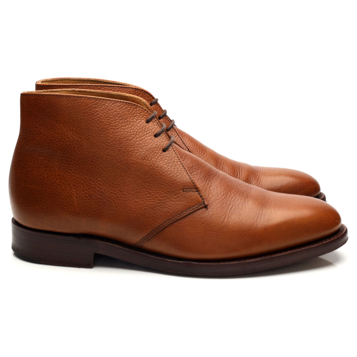 1880 &#39;Wetherby&#39; Tan Brown Leather Chukka Boots UK 7.5 F